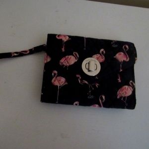 VERA BRADLEY FLAMINGO PRINT WALLET